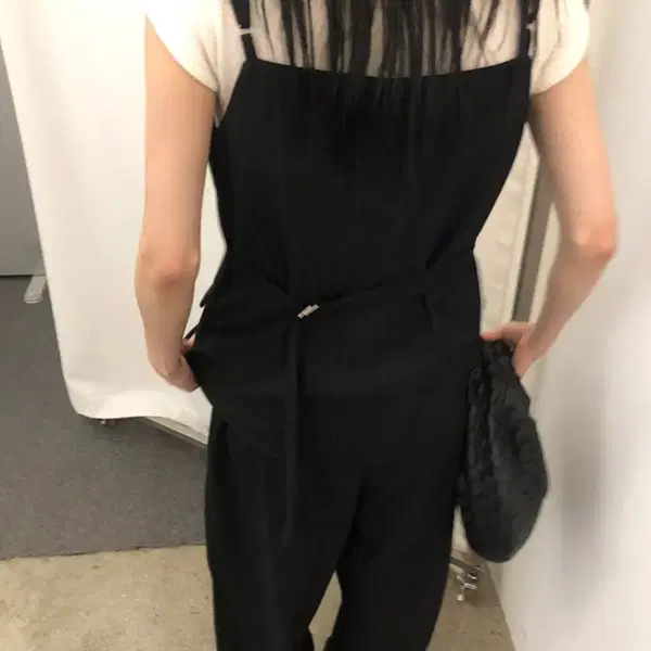 느웬 어반더스 버킷 스트라이프 울 나시, 슬랙스 셋업 세트 코디세트 - 4번째 이미지