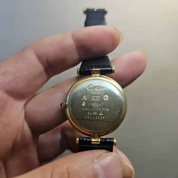 까르띠에 방돔 블랙 다이얼 30mm(L) 쿼츠 - 3번째 이미지