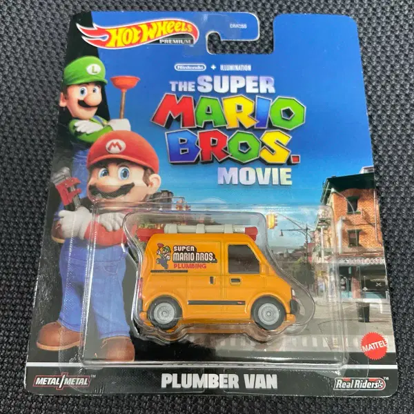 핫휠 리얼라이더 슈퍼마리오 밴 PLUMBER VAN