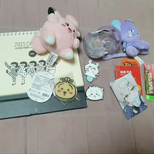 2015 캘린더 치이카와 포켓몬 카드캡터체리 등등키링일괄