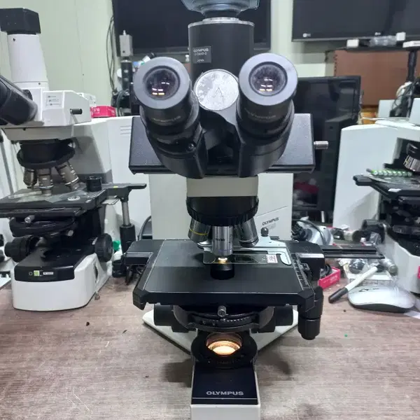 OLYMPUS BX40 3안CCD 위상차현미경 싸게판매합니다 - 3번째 이미지