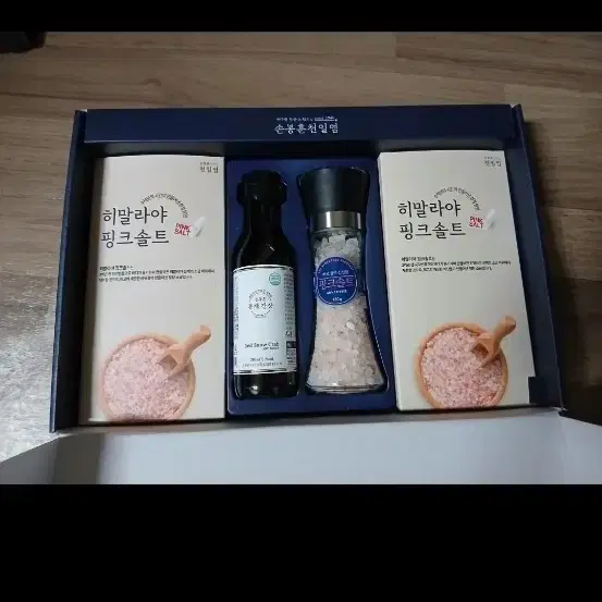 (새상품50%추석선물)손봉훈 천일염,홍게간장, 핑크솔트 선물세트