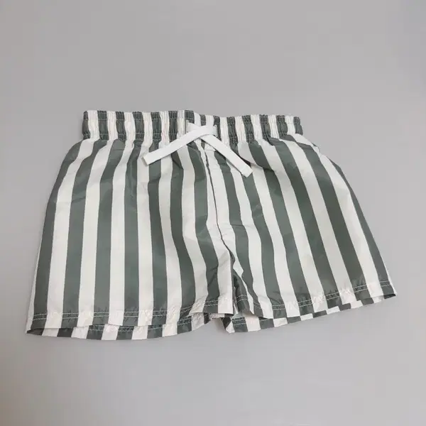 (미사용 새상품 수영복) H&M 키즈 스트라이프 반바지 수영복 (9-12개월)