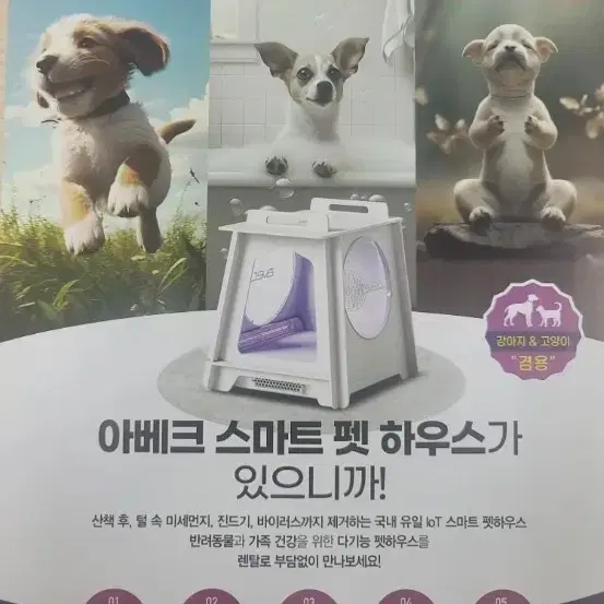 애완견/애완묘 스마트 펫 케어홈 및 화장실 - 3번째 이미지